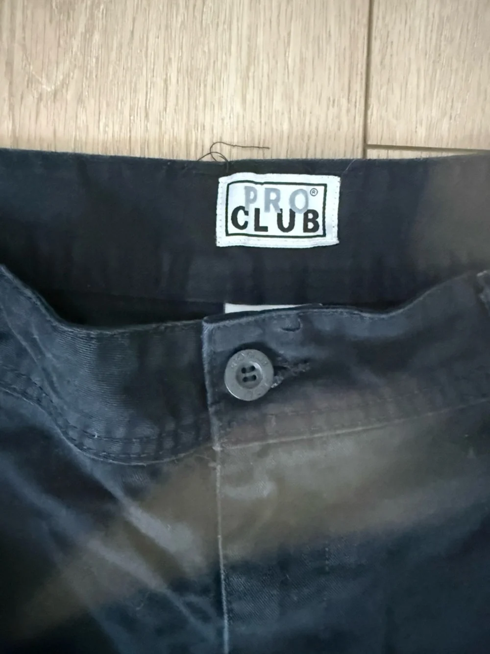 Pro Club Black Cargo Shorts Utility Y2K Gorpcore Loose Fit - Picture 2 of 9